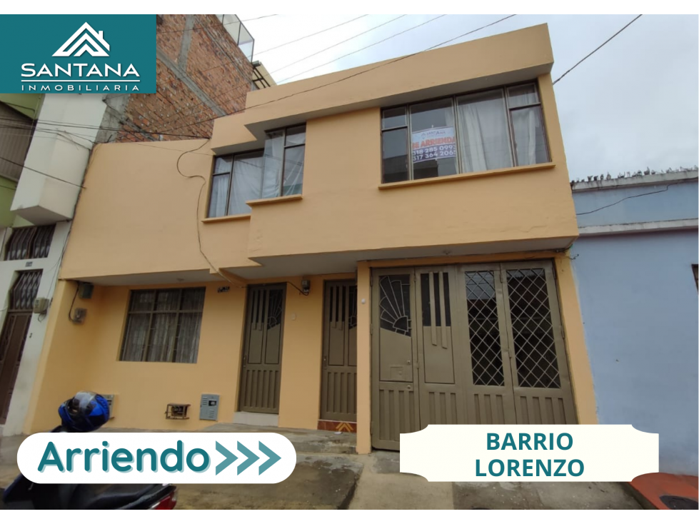 ARRIENDO APARTAMENTO BARRIO LORENZO