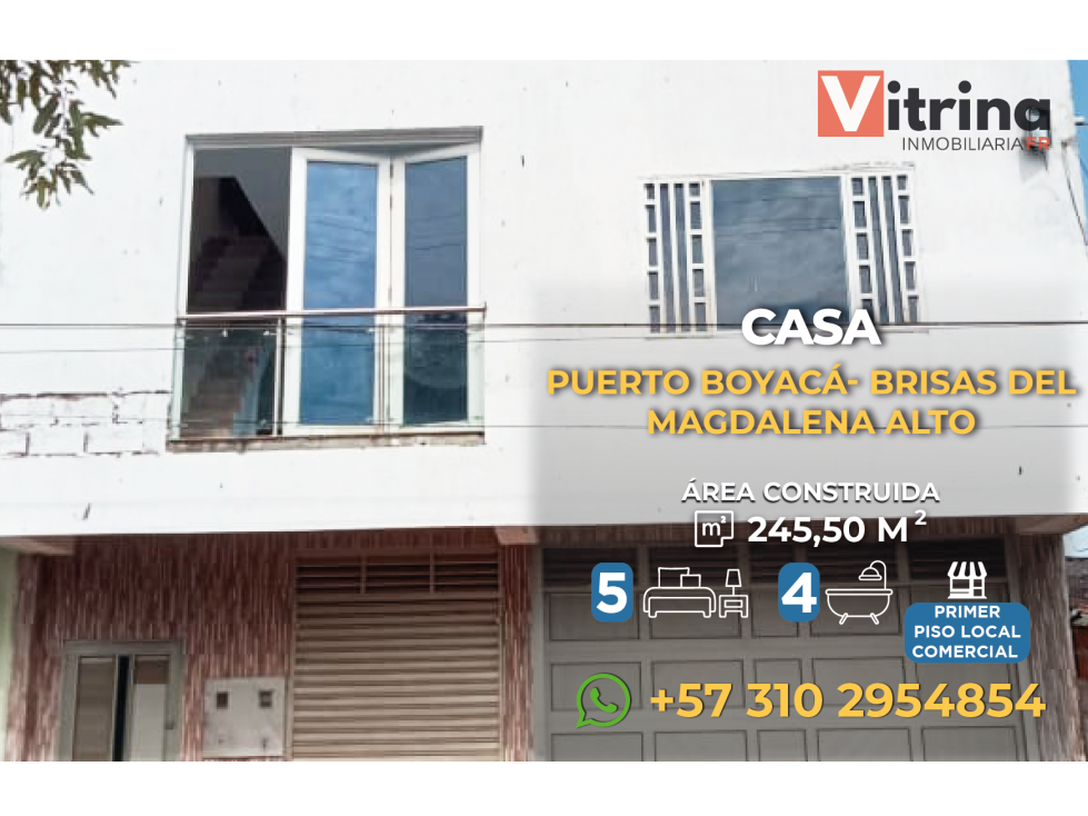 Vendo casa en Puerto Boyaca