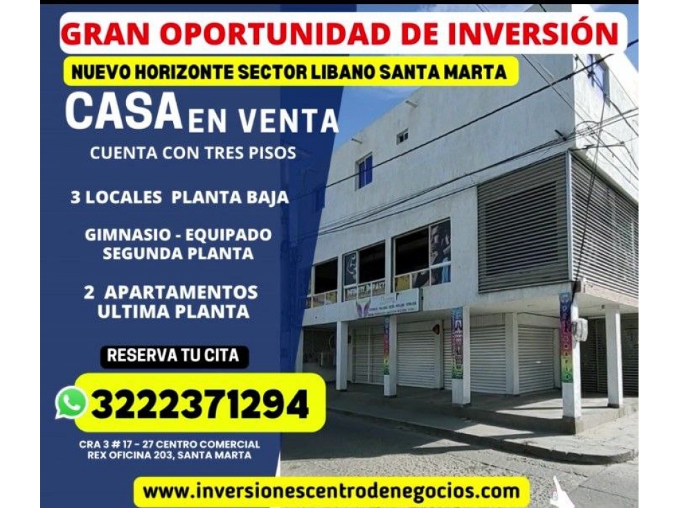 INVERSIONISTAS,   ( NUEVO HORIZONTE) SECTOR LIBANO