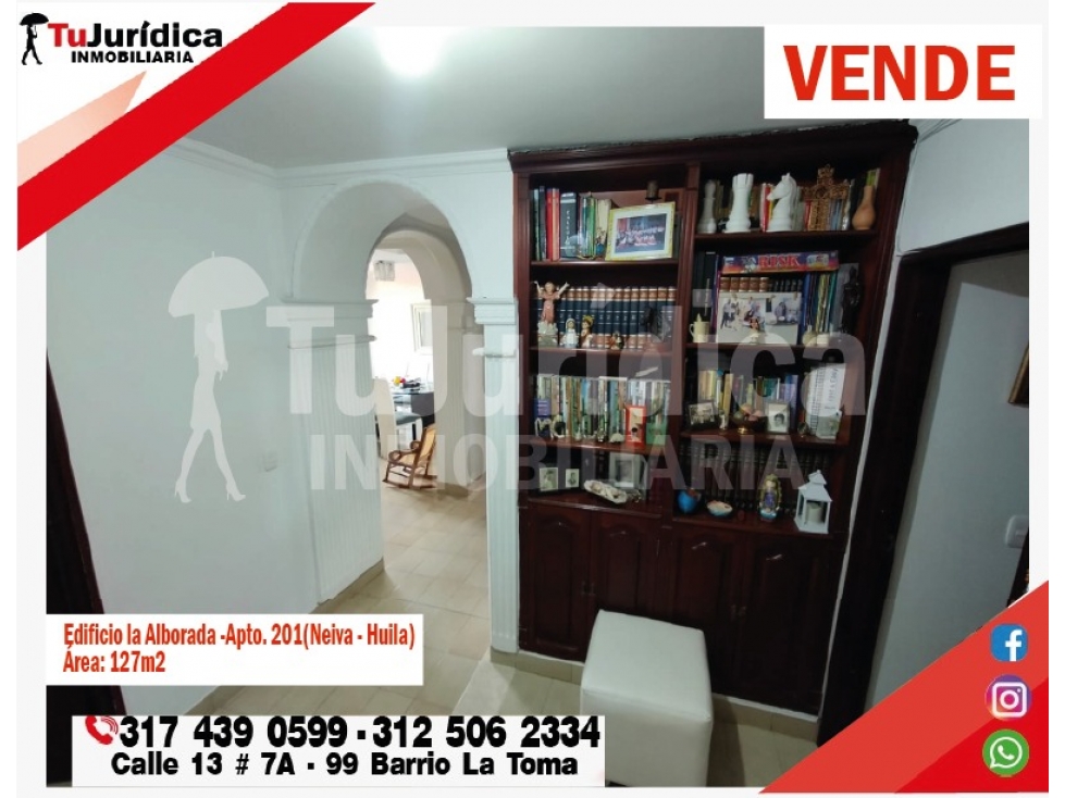 SE VENDE HERMOSO APARTAMENTO ORIENTE DE NEIVA (HUILA-COL)