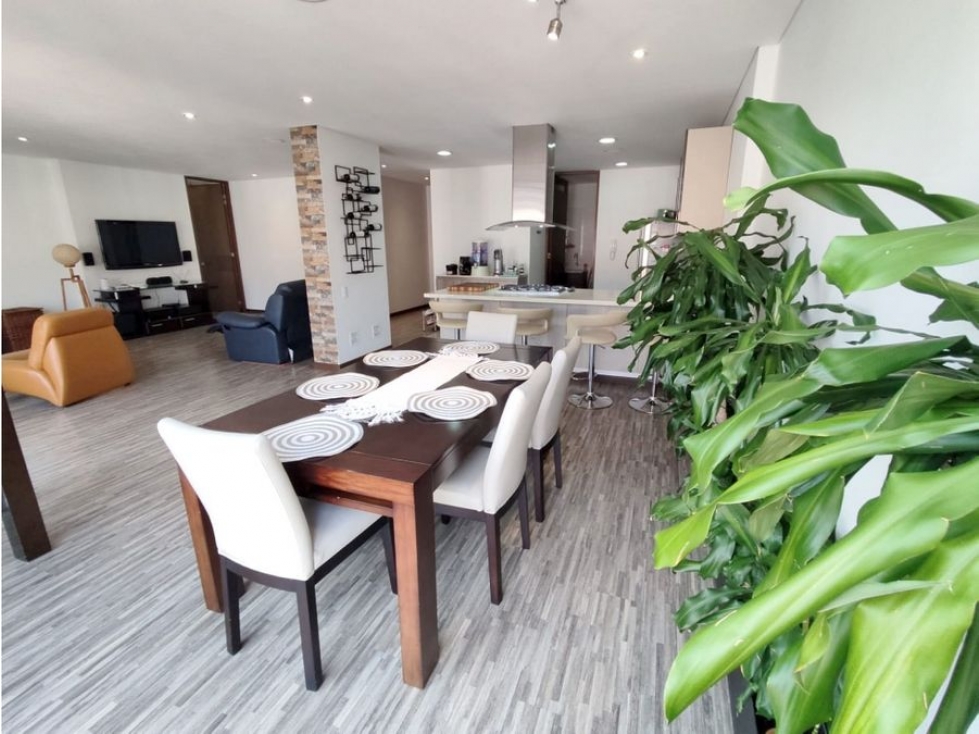 Bogota arriendo apartamento amoblado en san patricio 154 mts