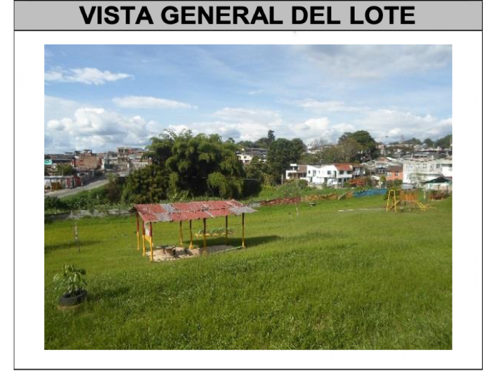 VENTA LOTE DE TERRENO URBANO ARMENIA QUINDIO