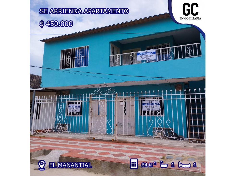 Se arrienda Apartamento / El Manantial, Soledad