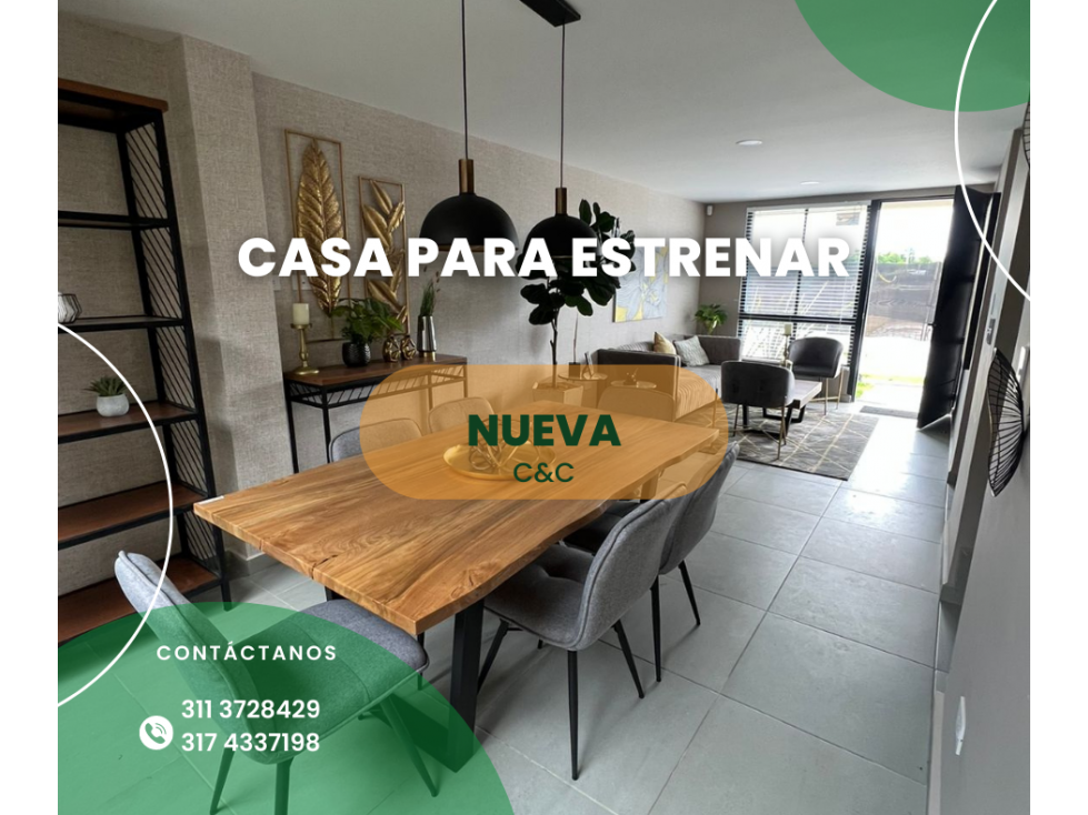 CASA CAMPESTRE EN CONDOMINIO VIA AEROPUERTO EL EDEN 3726