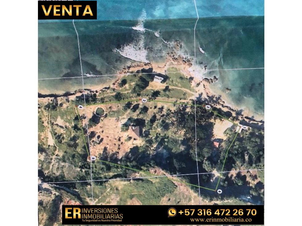 SE VENDE LOTE EN TIERRA BOMBA, FRENTE AL MAR