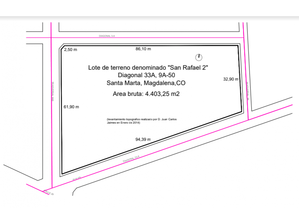 OPORTUNIDAD DE LOTE URBANO EN SANTA MARTA