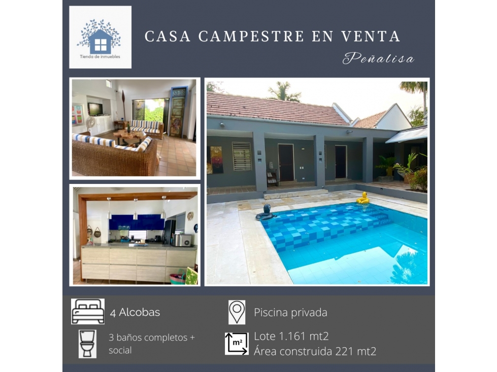 VENTA CASA CLUB PUERTO PEÑALISA