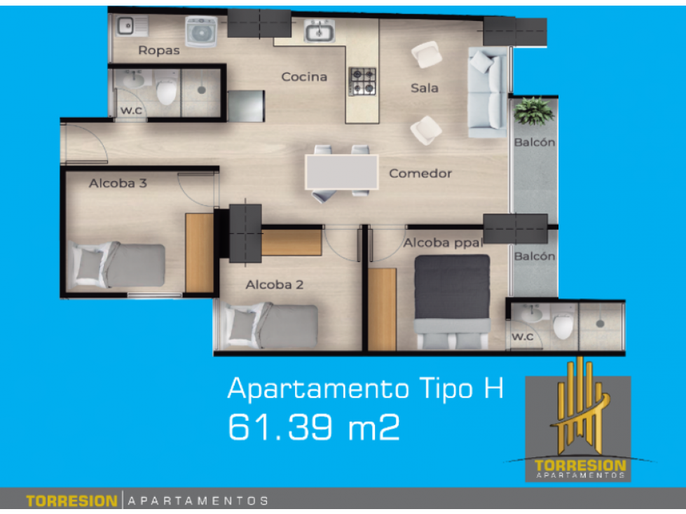 SE VENDE APARTAMENTO SOBRE PLANOS EN SABANETA