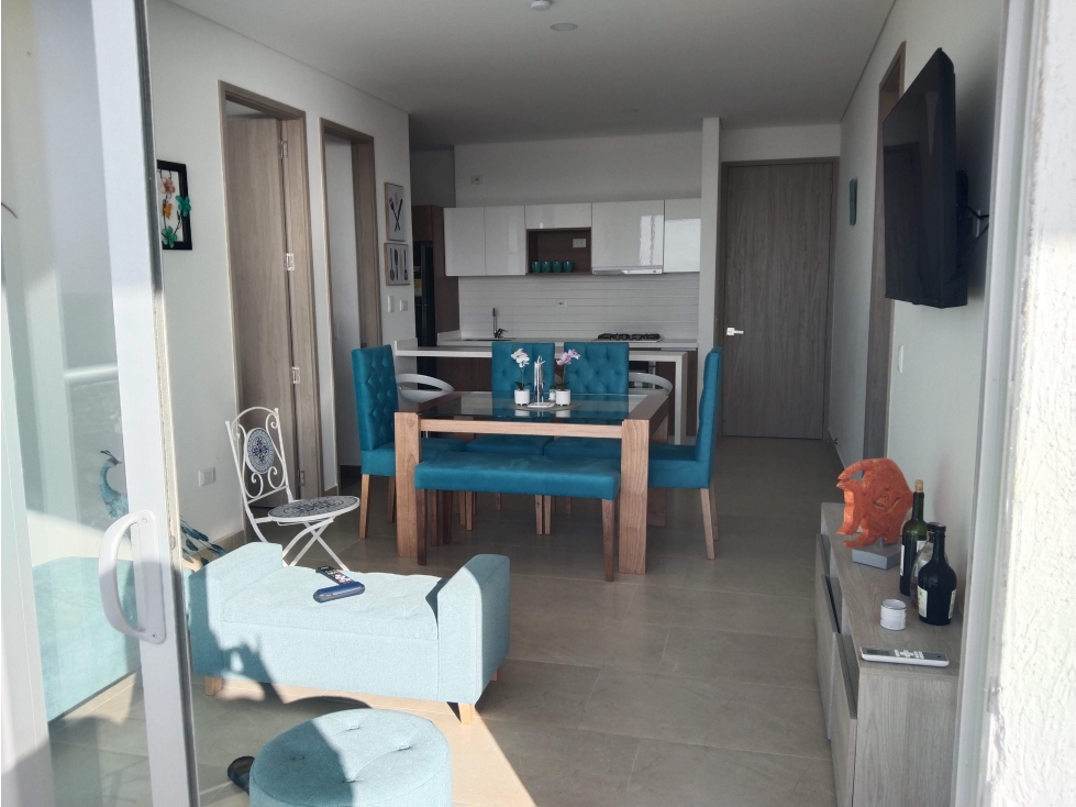 ARRIENDO APARTAMENTO AMOBLADO EN PUNTA ROCA SABANILLA, PTO. COLOMBIA