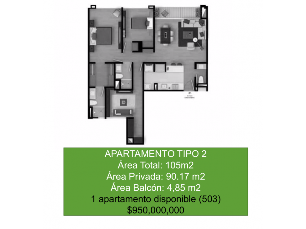 Venta Apartamento en Albatroz La Carolina