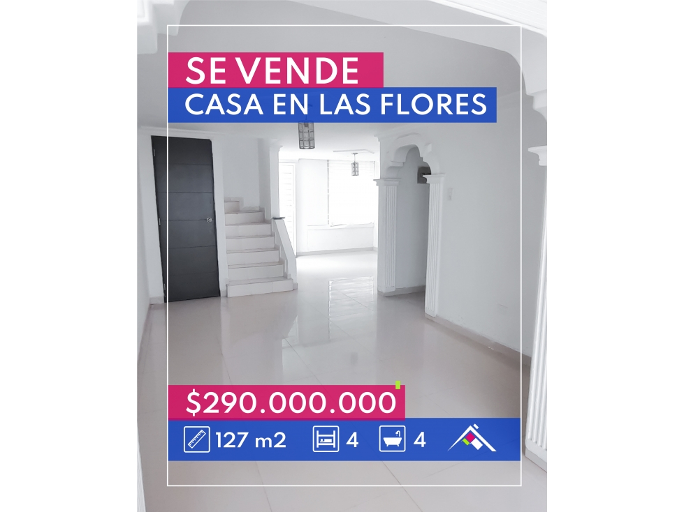 Se vende casa en las flores