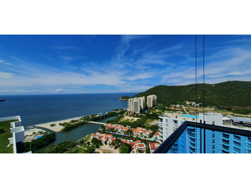 VENTA APARTAMENTO CON ÚNICA VISTA AL MAR - SAMARIA - SANTA MARTA