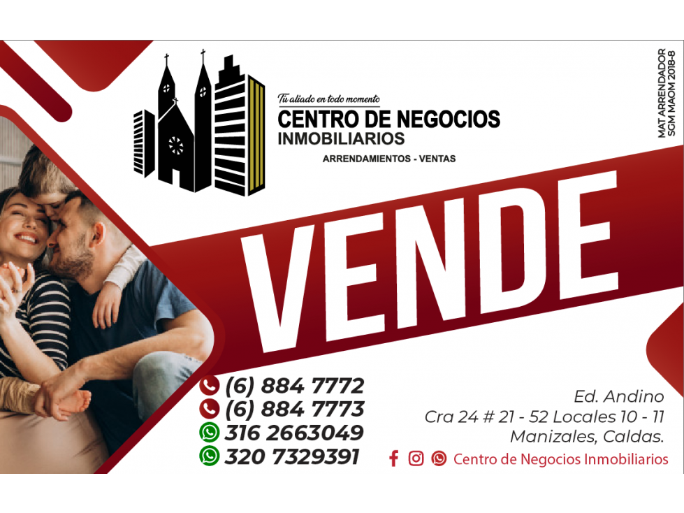 VENTA APTO No. 302 SECTOR CENTRO