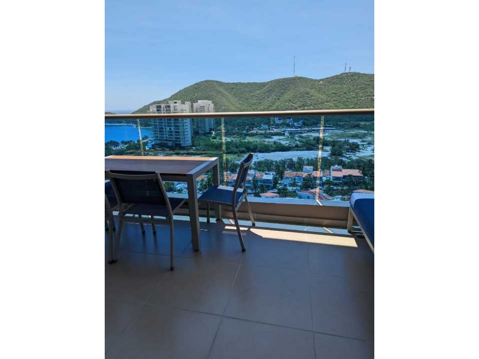 Apartamento en piso 14, 84m2, samaria club de playa, pozos colorados