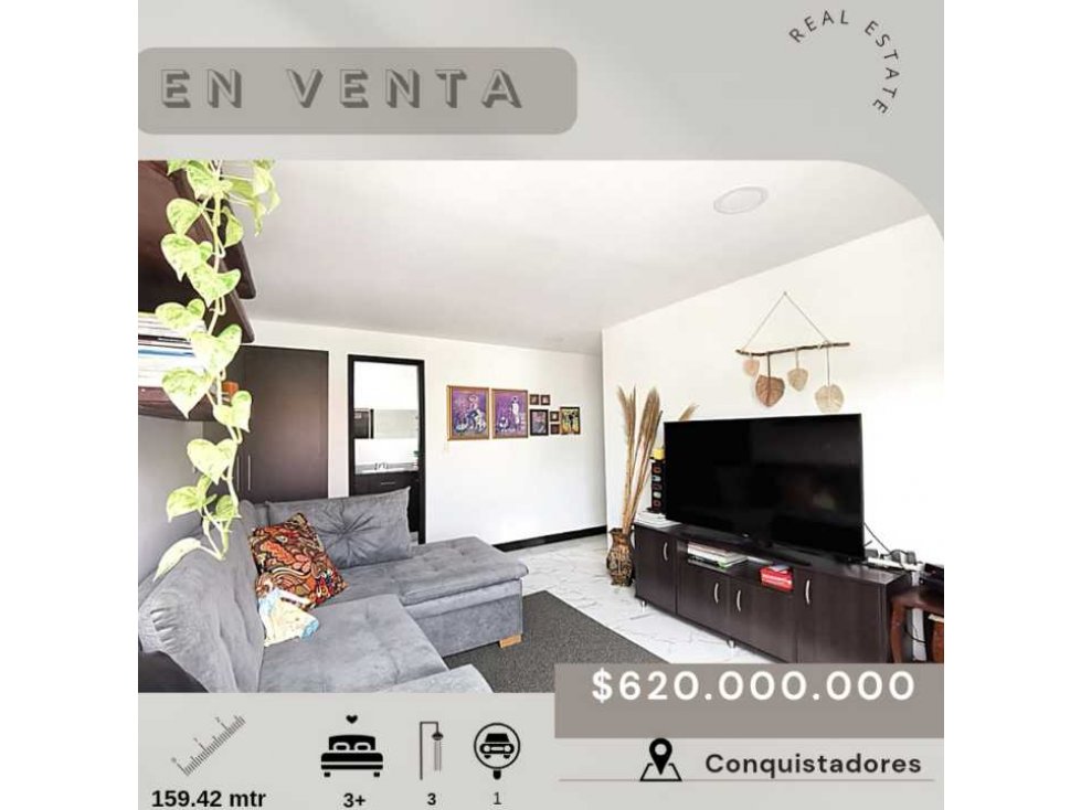 Apartamento en venta Reformado en conquistadores