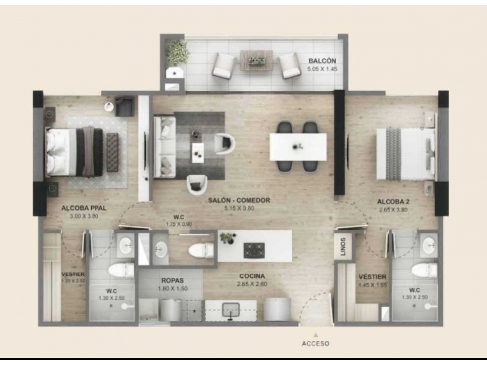 APARTAMENTO PARA CESIÓN DE DERECHOS LOMA DE LAS BRUJAS