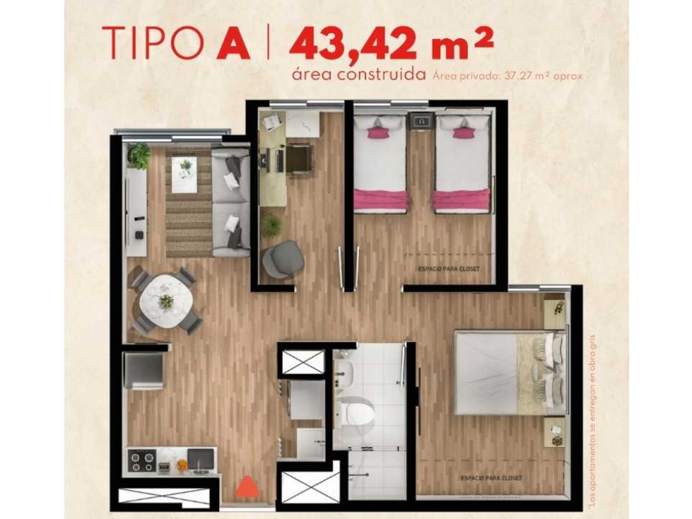 APARTAMENTOS EN VENTA LA FRAGUA