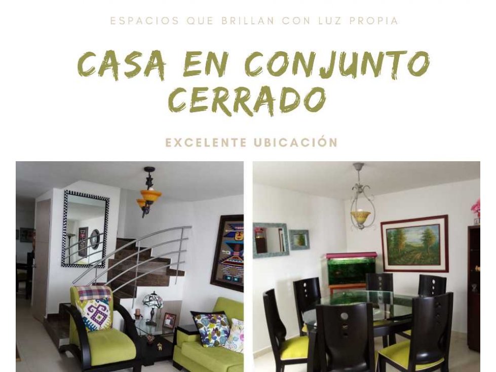 CASA A LA VENTA EN CIRCASIA CONJUNTO CERRADO REF 1898