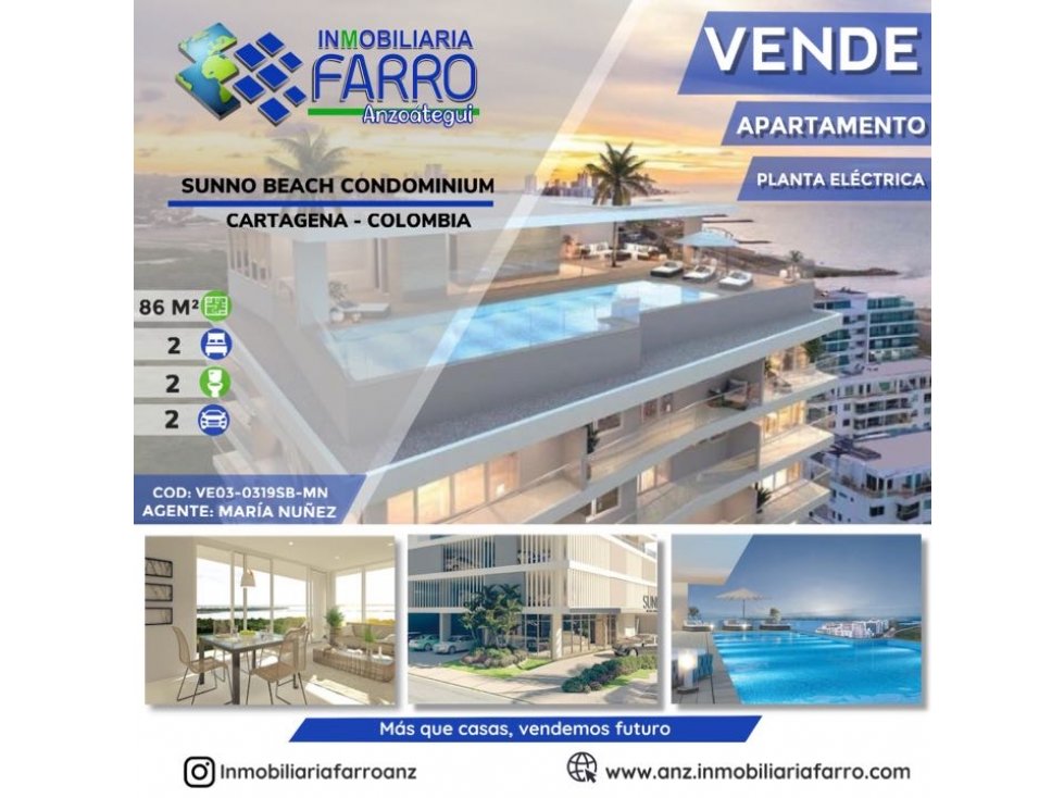 EN VENTA APARTAMENTO SUNNO BEACH CONDOMINIUM VE03-0319SB-MN