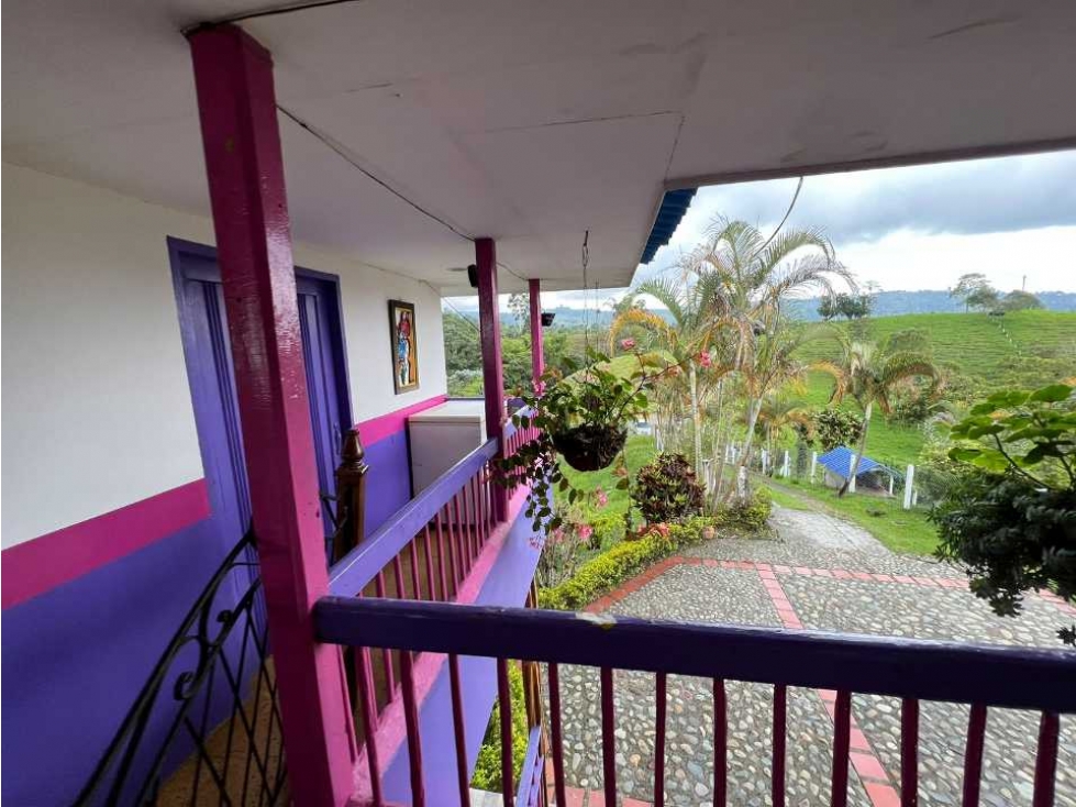 Finca agroturística para la venta en filandia quindio con vista