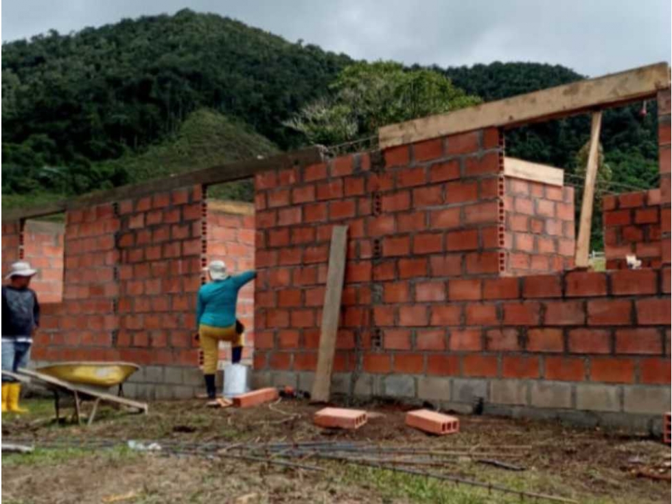 VENDO LOTE CON PRINCIPIO DE CASA  EN EL  CARMEN DE ATRATO LIMITE ANT