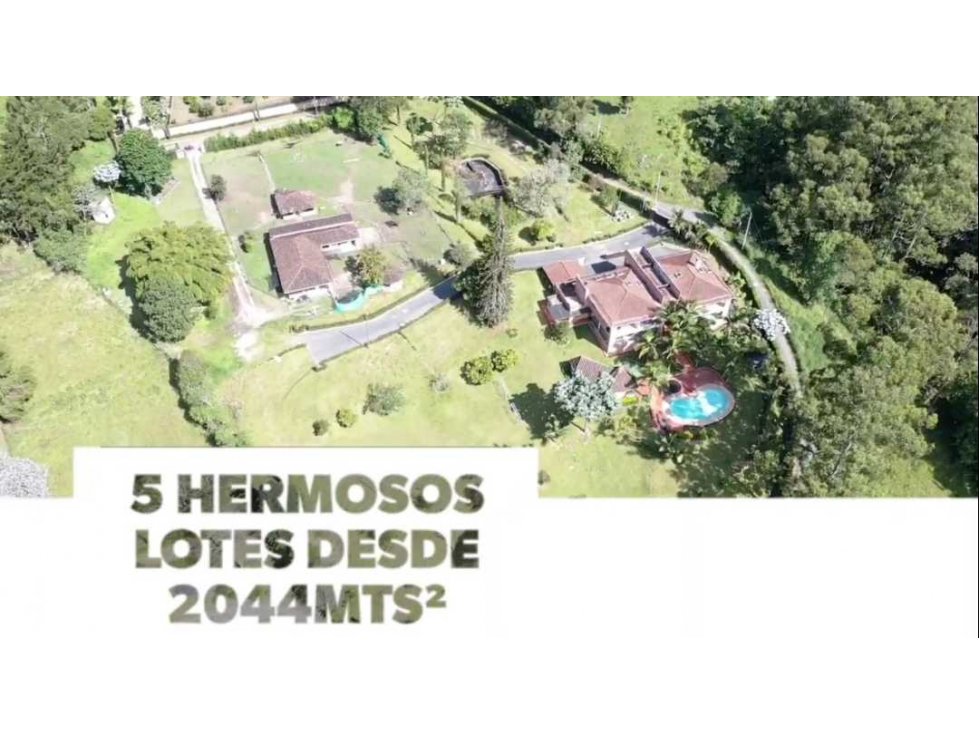 Vendo lotes con vista a Medellín