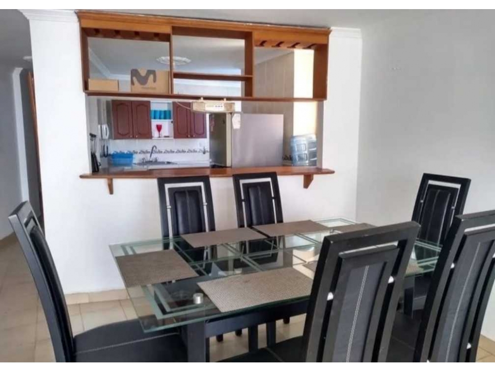 Venta de apartamento amoblado en cartagena, barrio laguito (T.B.)